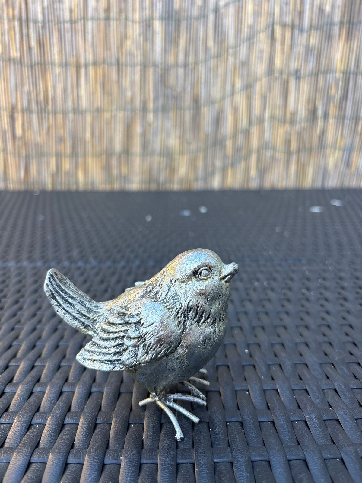 Decoratief vogeltje van metaal, Ophalen of Verzenden, Zo goed als nieuw, Zilver, Metaal