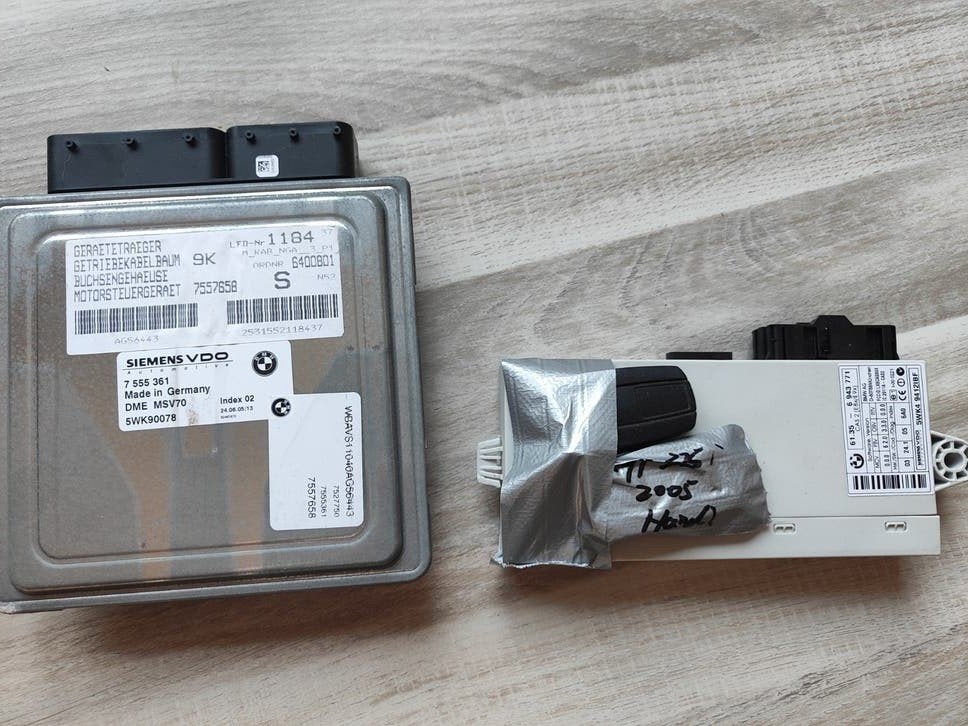 Ecu set bmw E90 E91 N52B25A 218pk startset MSV70 N52, Ophalen of Verzenden, BMW