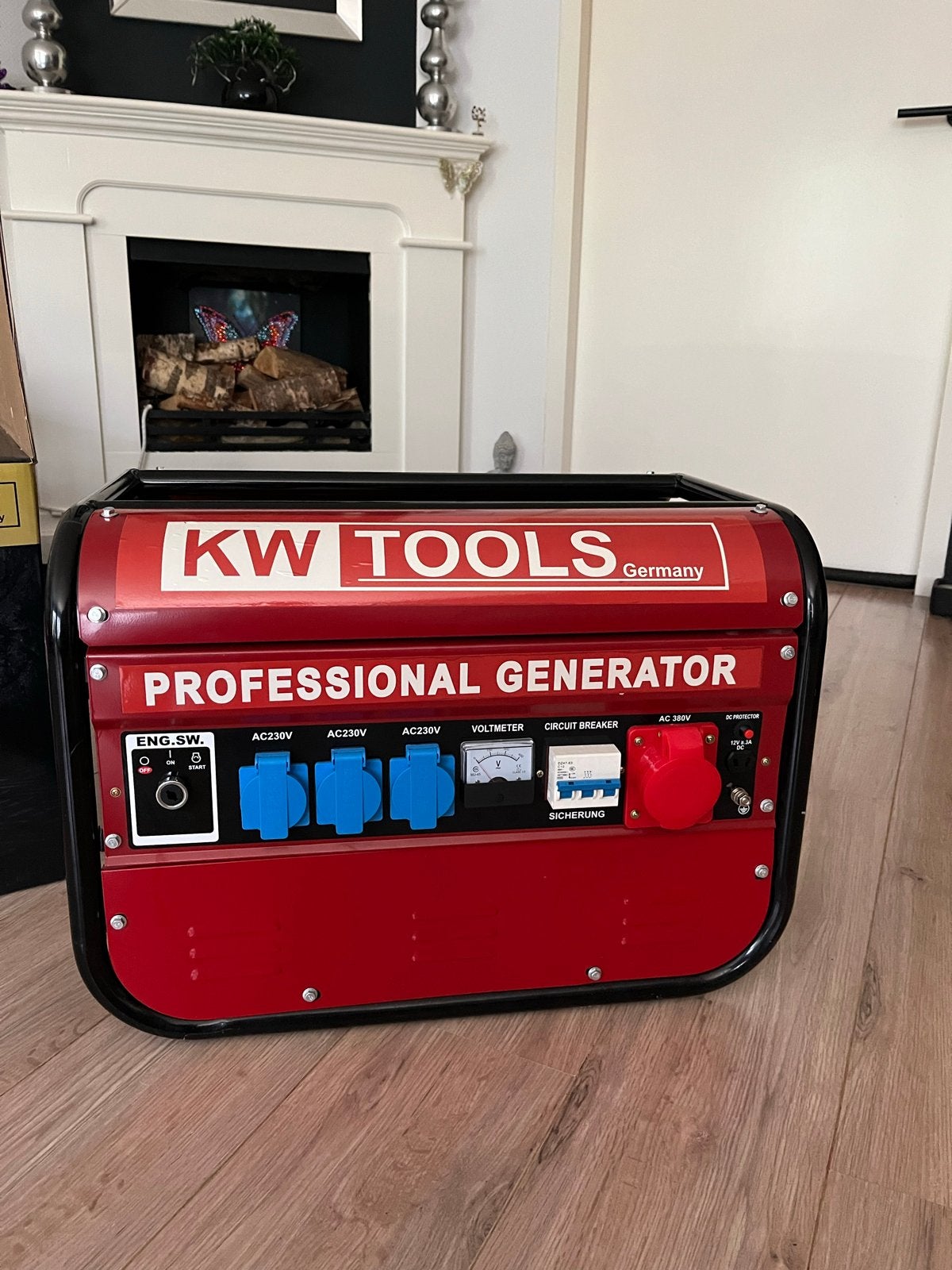 KW Tools KW8500 Professionele Benzine Generator, Doe-het-zelf en Verbouw, Ophalen, Elektrisch startend, Benzine, Nieuw