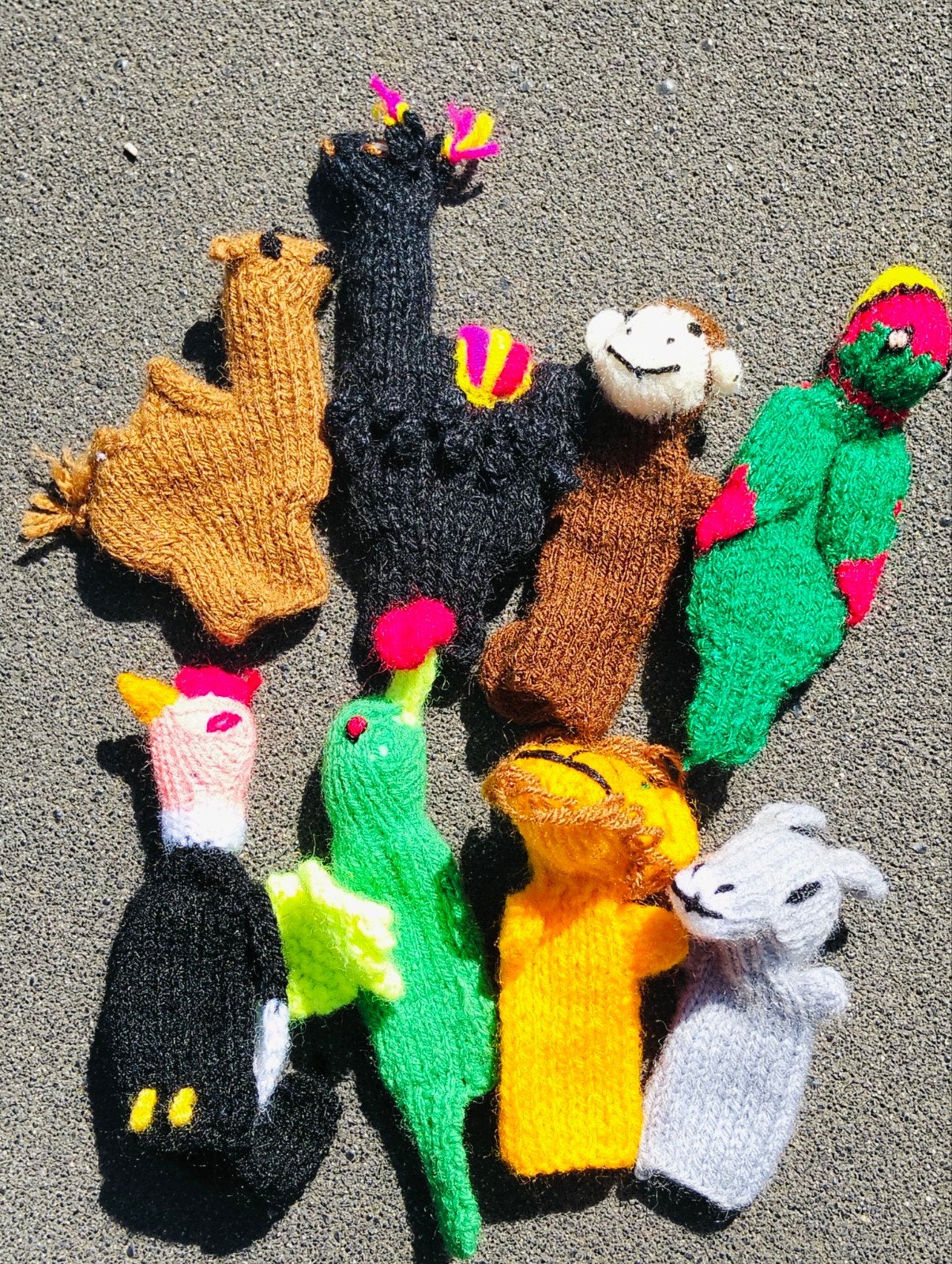 Originele handgemaakte vingerpoppetjes uit Peru, Ophalen of Verzenden, Nieuw, Jongen of Meisje