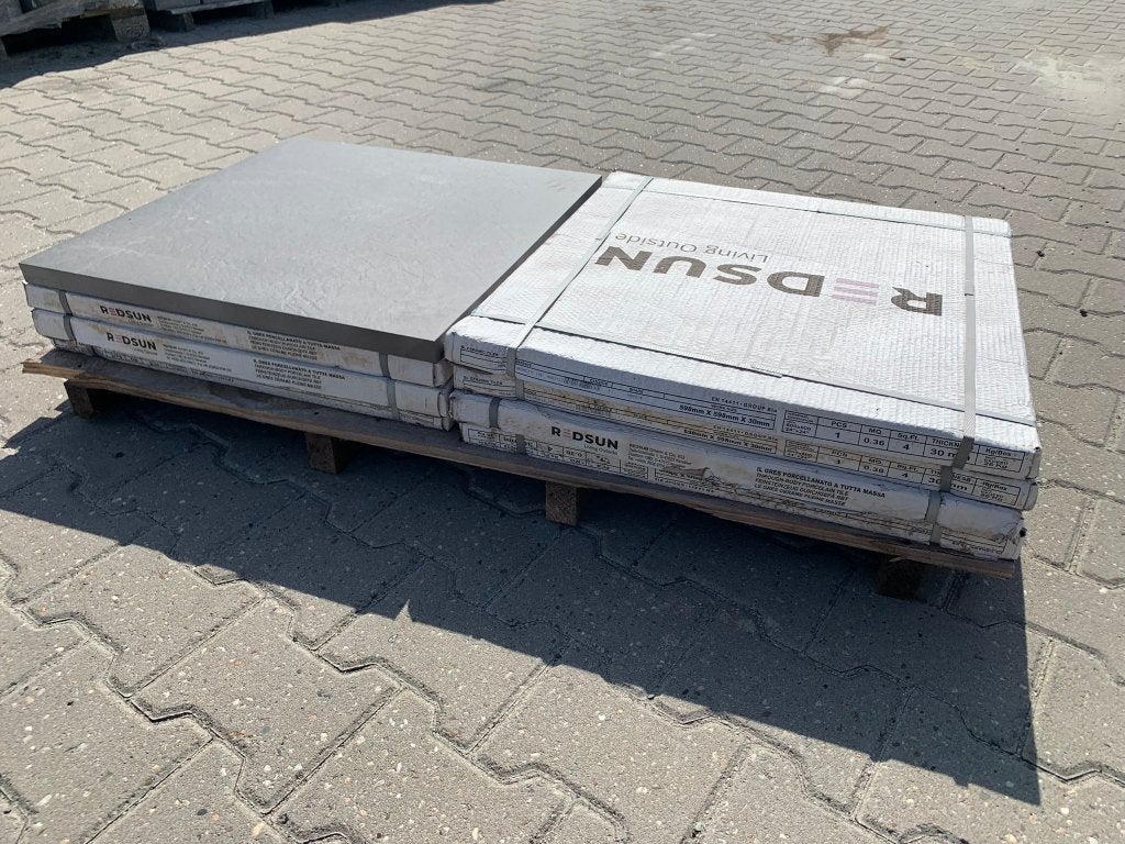 Terrastegel 60x60 Keramiek Recco Antracite - J&W 34, Tuin en Terras, Ophalen, Keramiek, Nieuw, Minder dan 5 m²