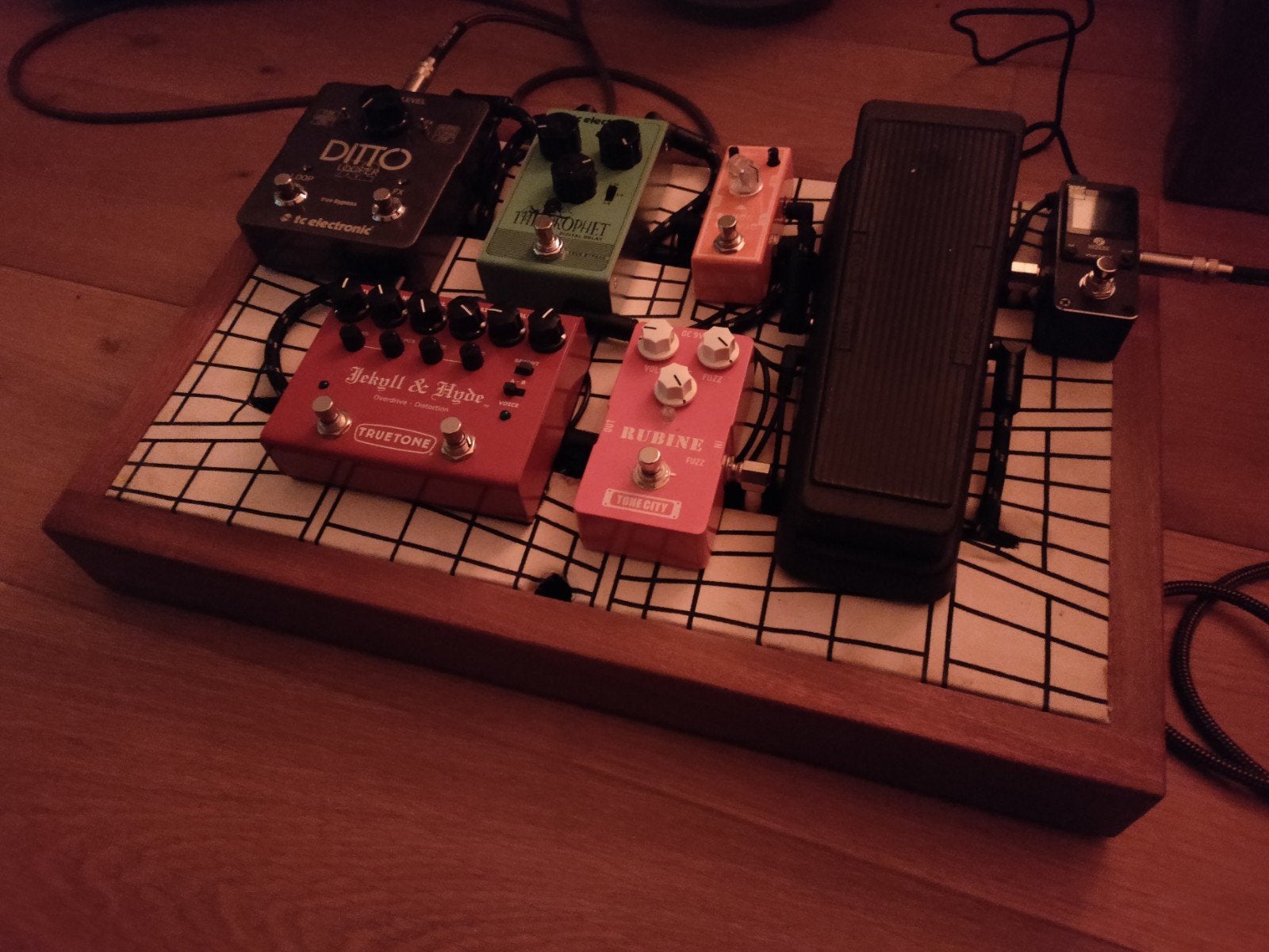 Zelfgemaakt pedalboard - 34,5 x 52,5 cm, Ophalen of Verzenden, Gebruikt, Overige typen