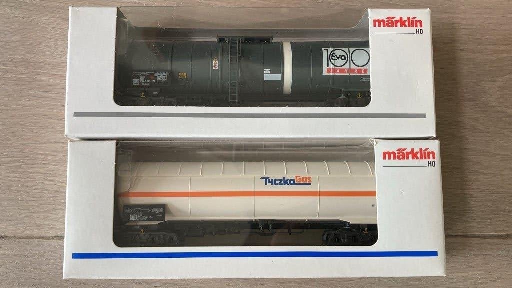 Marklin ho 48483, 48550 ketelwagens wagons nieuwstaat, Wisselstroom, Verzenden, Märklin, Nieuw