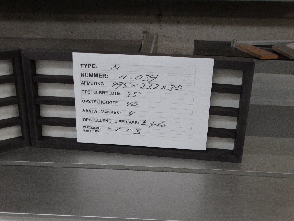 Vingerhoedjes N-039,wandvitrine, vitrine. N-Spoor., Ophalen of Verzenden, Nieuw, Overige materialen