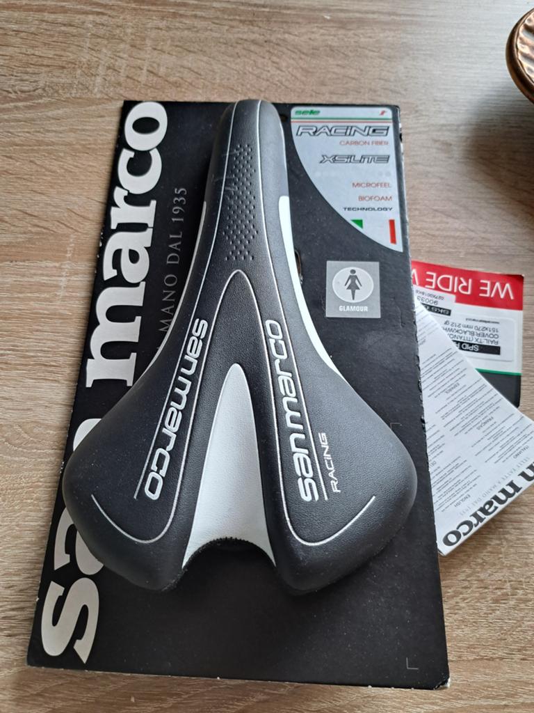 Nieuw Selle SanMarco xsilite Carbon fiber zadel, Kinderfiets, Ophalen of Verzenden, Zadel, Selle San Marco