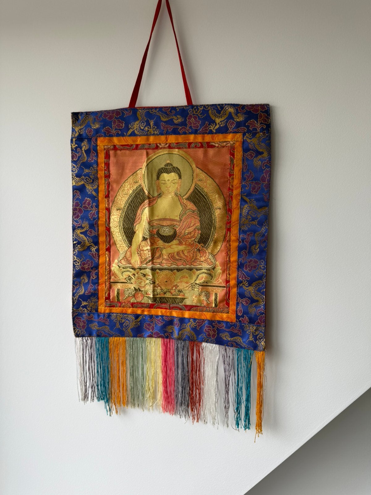 Prachtige Thangka Boeddhisme Boeddha Tibet, Tibet, Wanddecoratie, Textiel, Ophalen of Verzenden