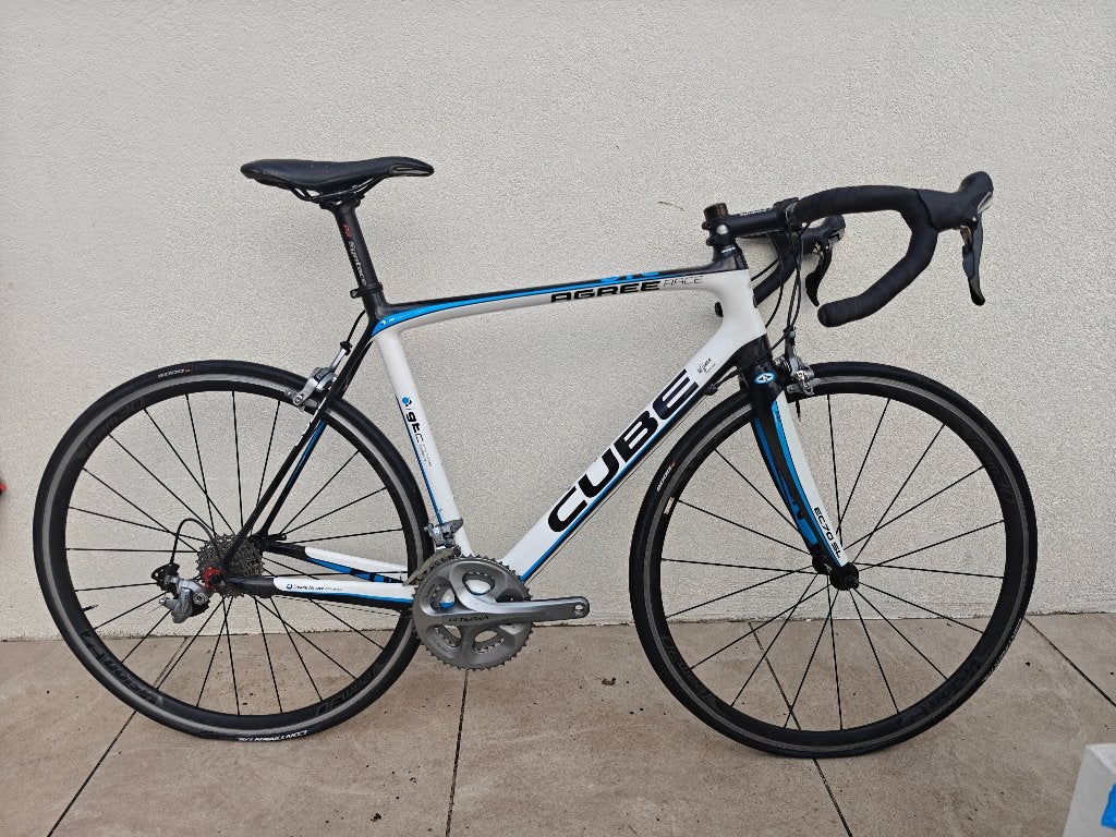 Cube Agree Carbon Wielrenfiets + Smart Trainer (Project), Sport en Fitness, Wielrennen, Ophalen, Gebruikt, Overige typen
