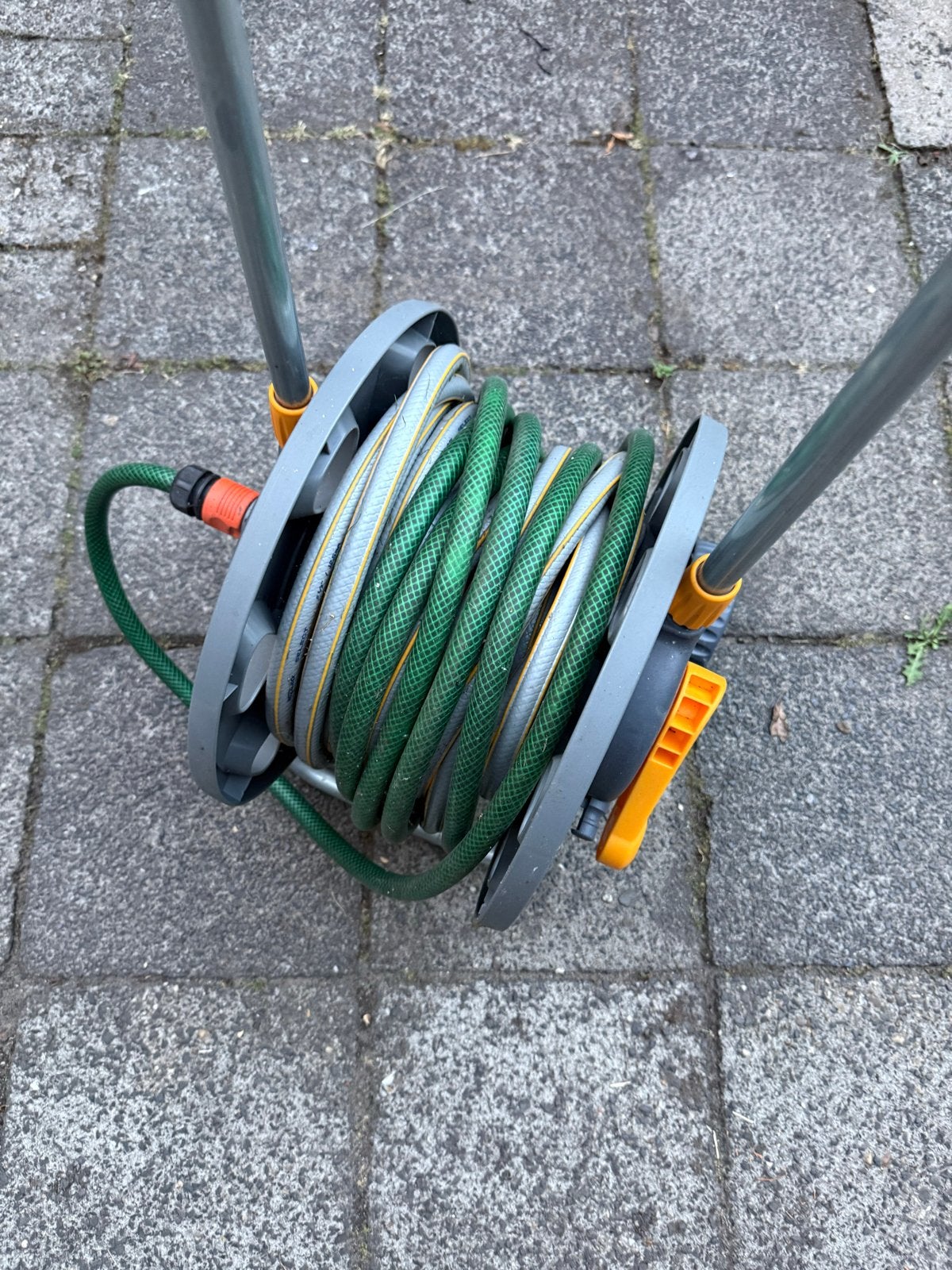 Hozelock Tuinslanghaspel met slang, Tuin en Terras, Ophalen, Gebruikt, Tuinslanghaspel