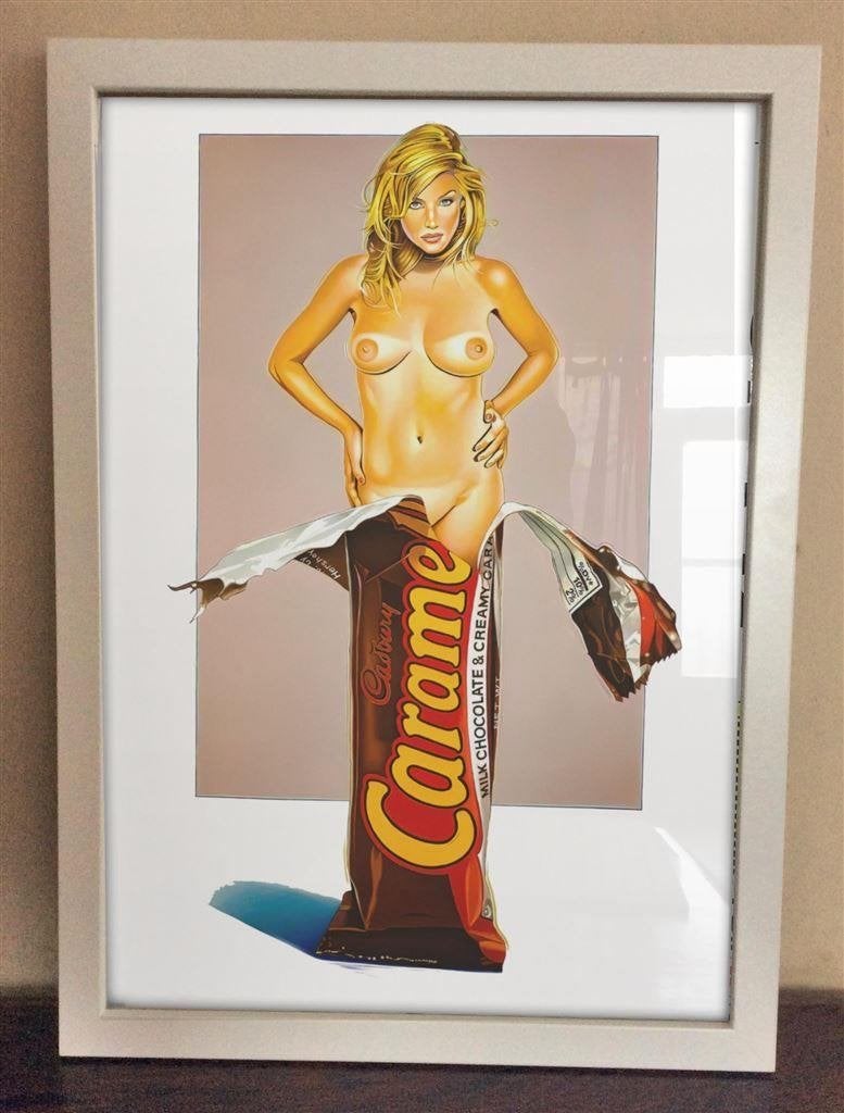 Mel Ramos PIN UP erotisch Affiche Poster in Frame, Verzenden