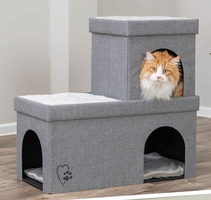 Kattenhuis schuilplaats Kimy dubbel van €74,99 nu € 59,95, Dieren en Toebehoren, Kattenmanden, Ophalen of Verzenden, ., ., Overige
