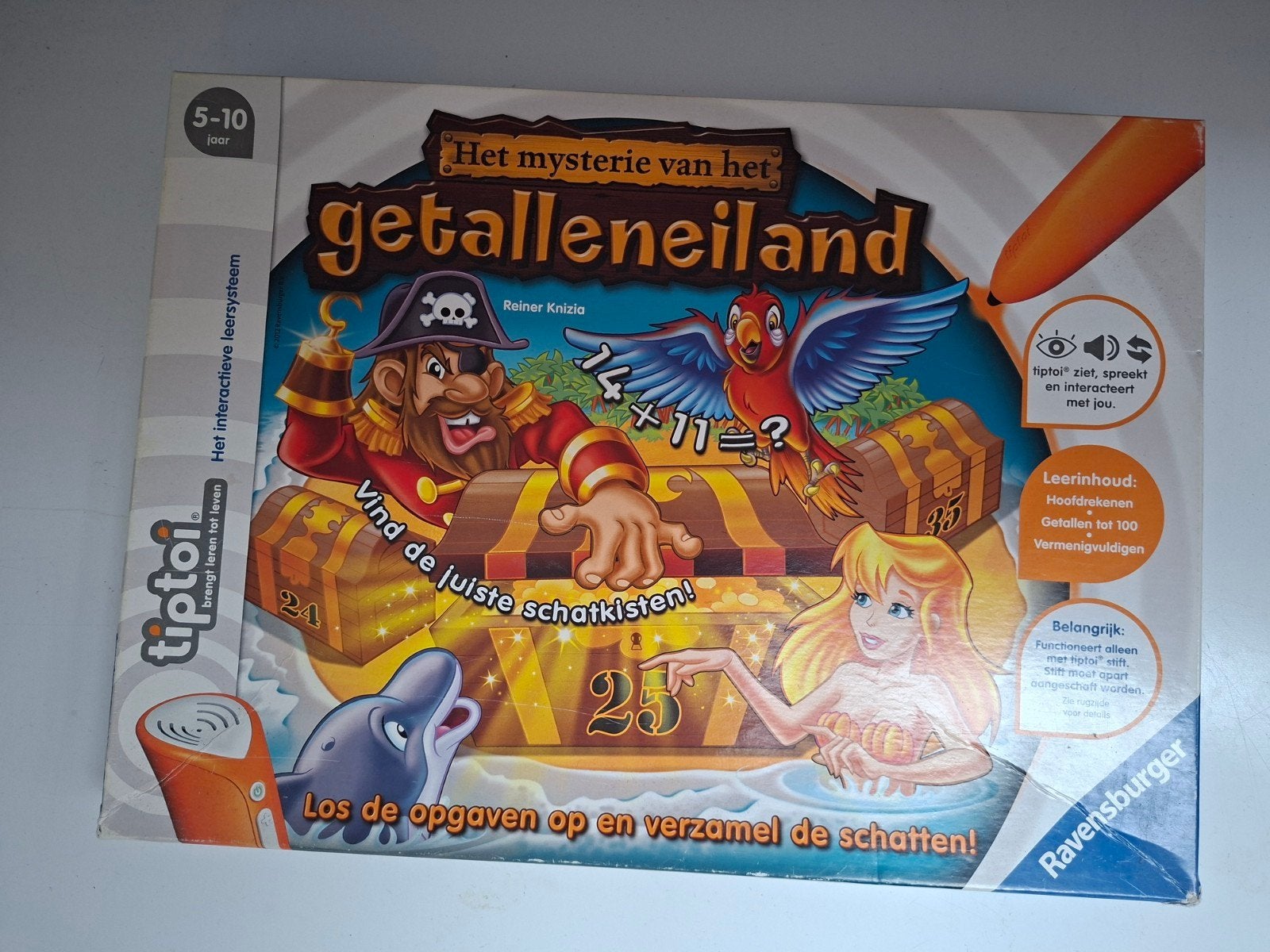 Tiptoi: Het Mysterie van het Getalleneiland (5-10 jaar), Ophalen of Verzenden, Gebruikt, Rekenen, Met geluid