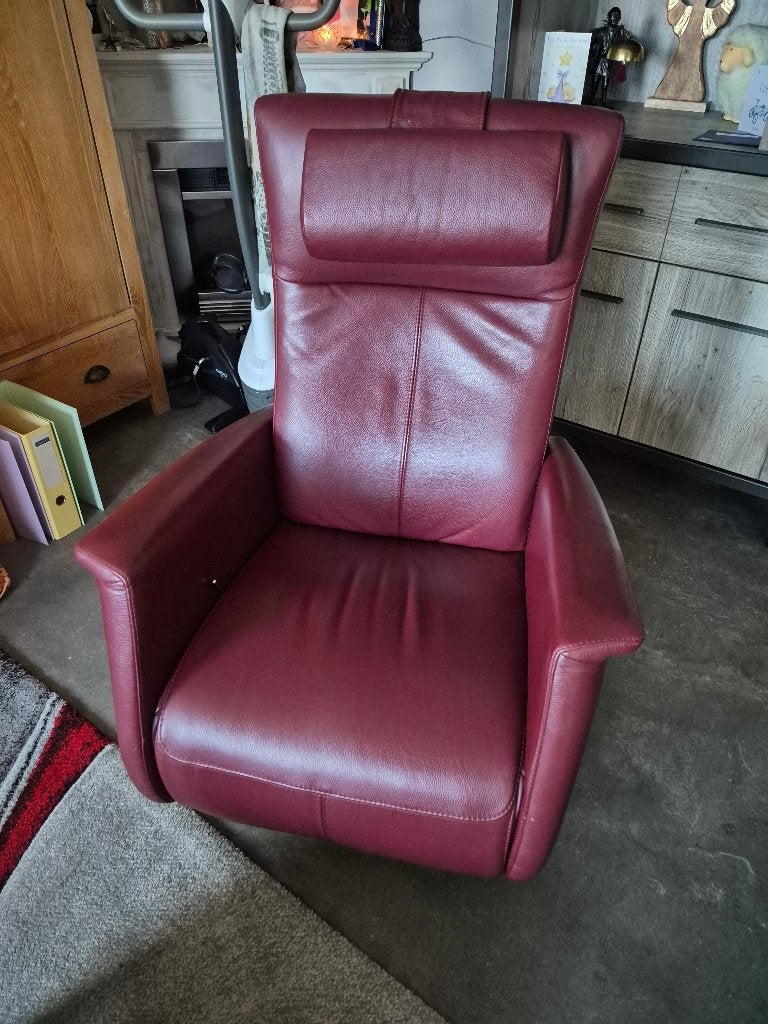 Releax stoel prominent draai stoel, Huis en Inrichting, Ophalen, Minder dan 75 cm, Releax sroel, Leer