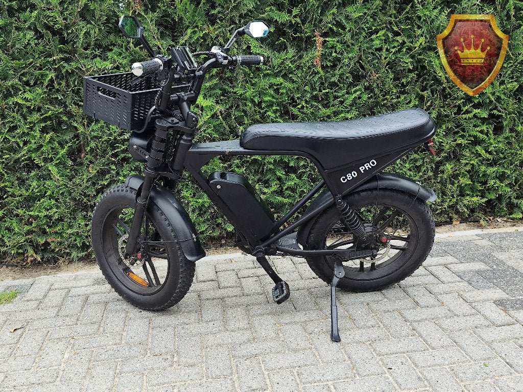 OUXI C80 Pro Fatbike 20Ah Elektrische Fiets Zwart, Gebruikt, Nvt, 51 tot 55 cm, Nvt