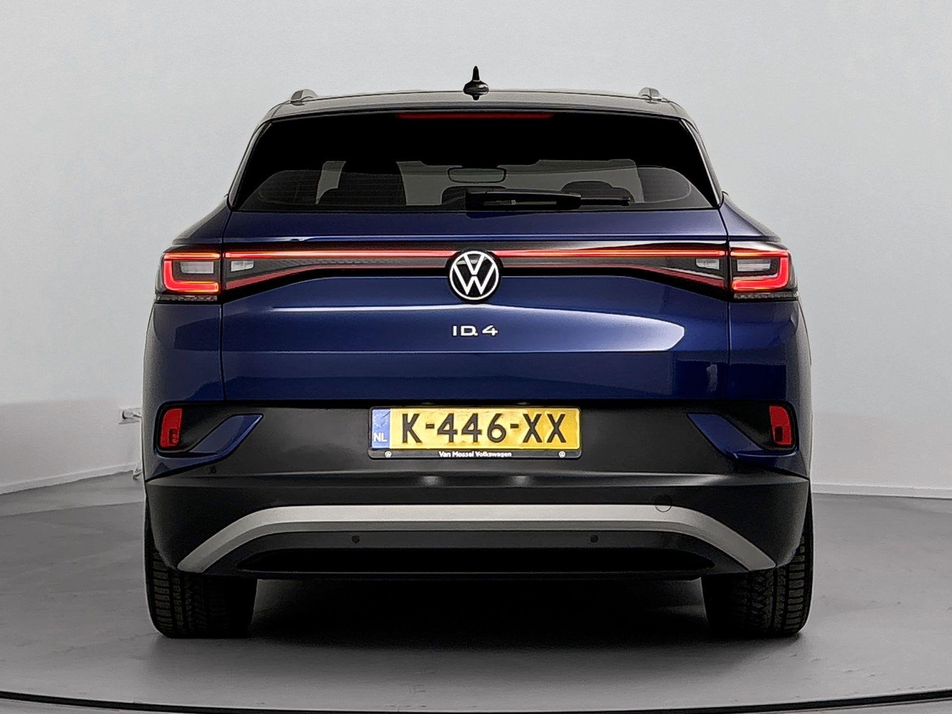 Volkswagen ID.4 Life 77 kWh 204 PK Origneel Nederlands | 1e, Auto's, Volkswagen, 12 maanden, Blauw, Origineel Nederlands, Grijs