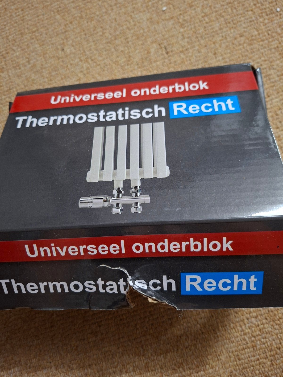 Nieuw Universeel Thermostatisch Recht Onderblok, Ophalen, Nieuw