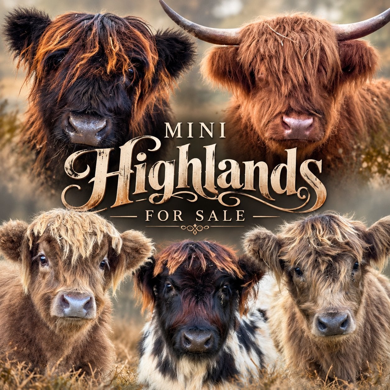 Mini Highlands for sale!, Meerdere dieren