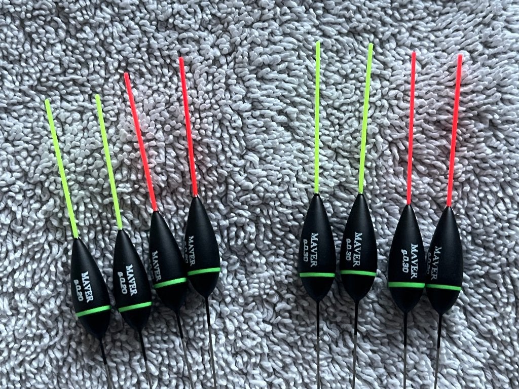 adv 292 / NIEUW serie 8 dobbers MAVER, Ophalen of Verzenden, Nieuw, Dobber of Lood