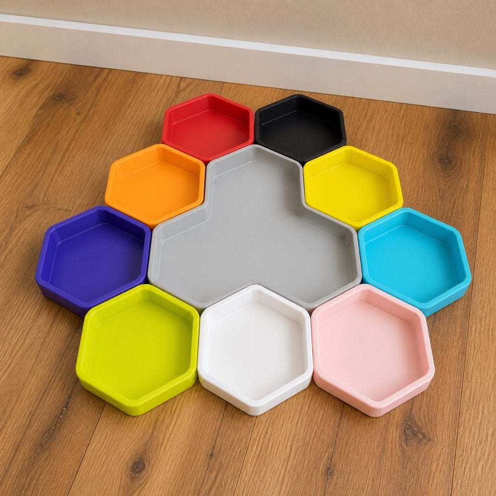 Kleurrijke sorteerbakjes voor bordspellen, Doos, 100 cm of meer, Verzenden, 60 cm of meer