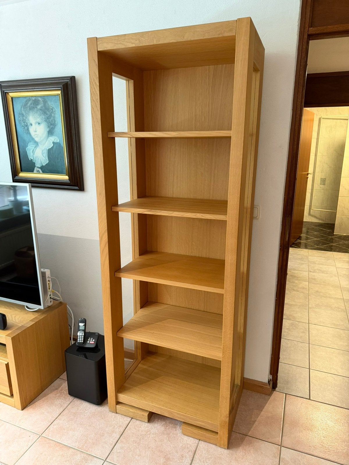Echt eiken kast, Huis en Inrichting, Ophalen, Met plank(en), Eikenhout, 50 tot 100 cm