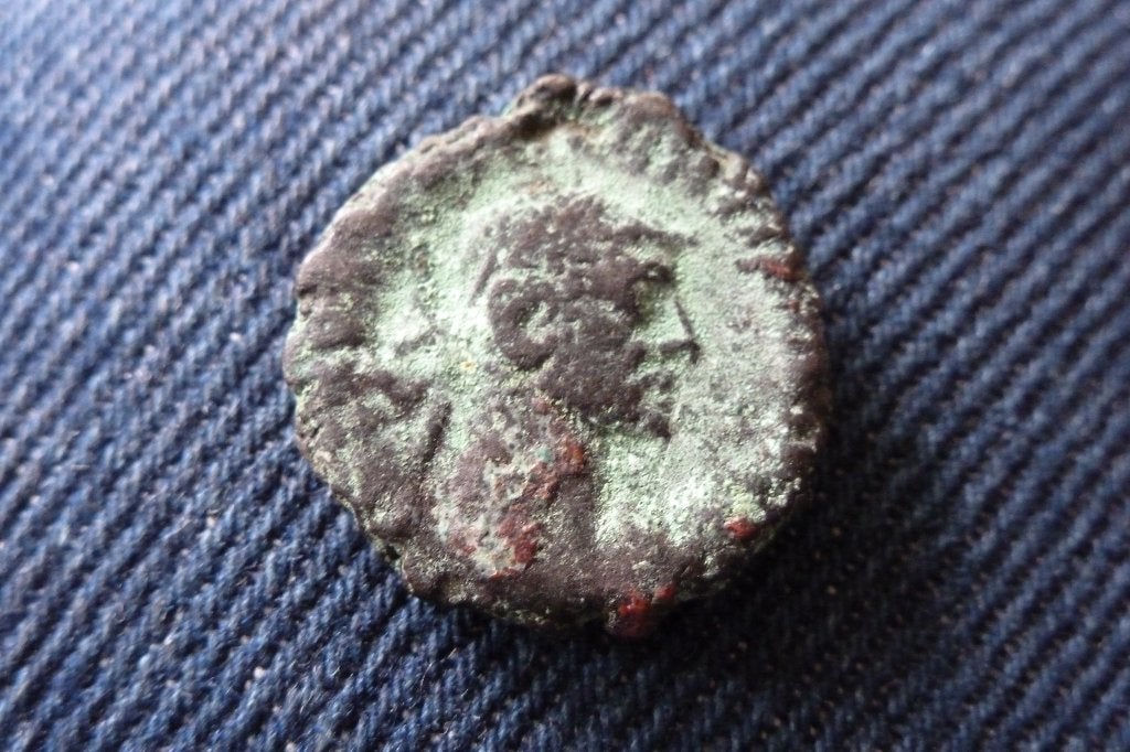 Byzantijnse oude follis overslag Heraclius 610-641 AD (, Ophalen of Verzenden, Overige landen, Losse munt
