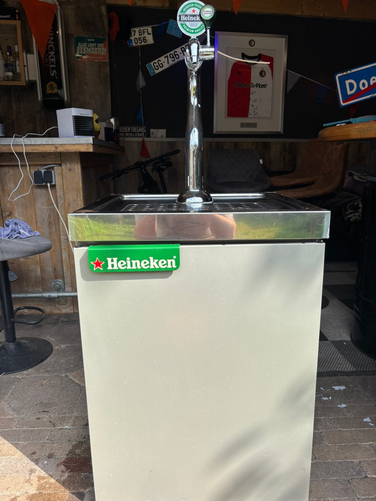 Heineken David tap / biertap met koeling – zeer nette staat, Ophalen, Zo goed als nieuw, Overige merken