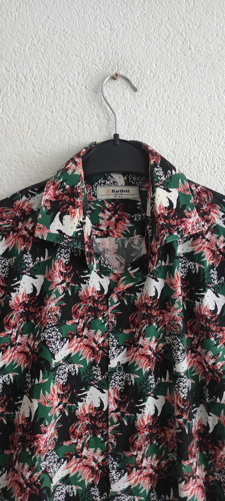 Bartlett Heren Overhemd met Bloemenprint - Maat XL, Meerkleurig, Bartlett, Ophalen of Verzenden, Gedragen