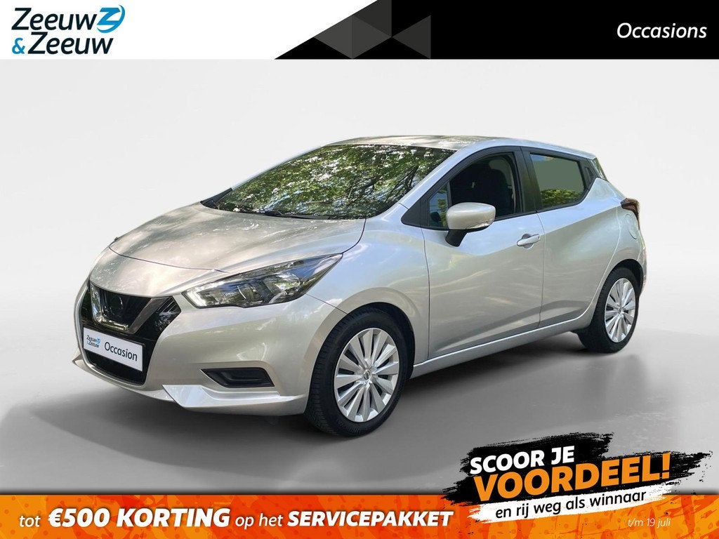 Nissan Micra Acenta | TELEFOON | NAVI | AIRCO | ELECKTRISCHE, Auto's, Nissan, Bedrijf, Te koop, Micra, ABS, Airbags, Airconditioning