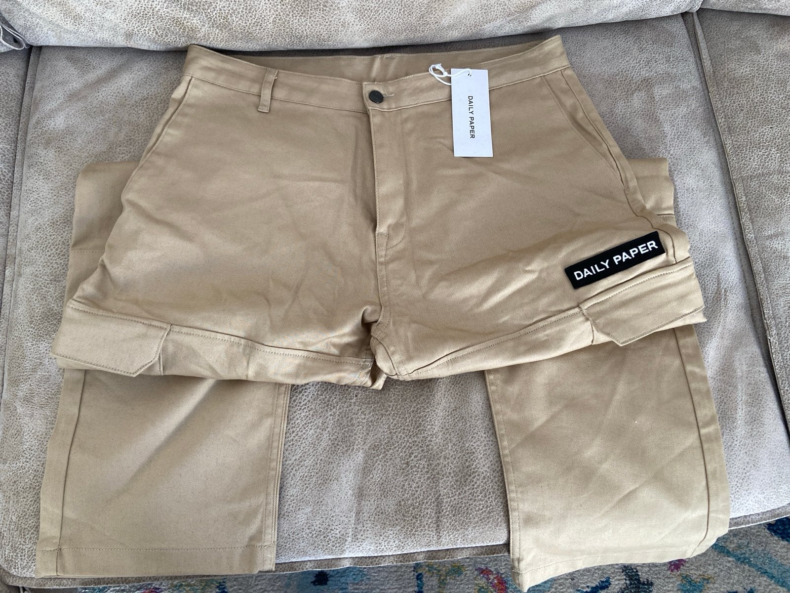 Daily Paper Cargo Broek - Nieuw met labels - Maat XL, Ophalen of Verzenden, Nieuw, Maat 56/58 (XL), Beige