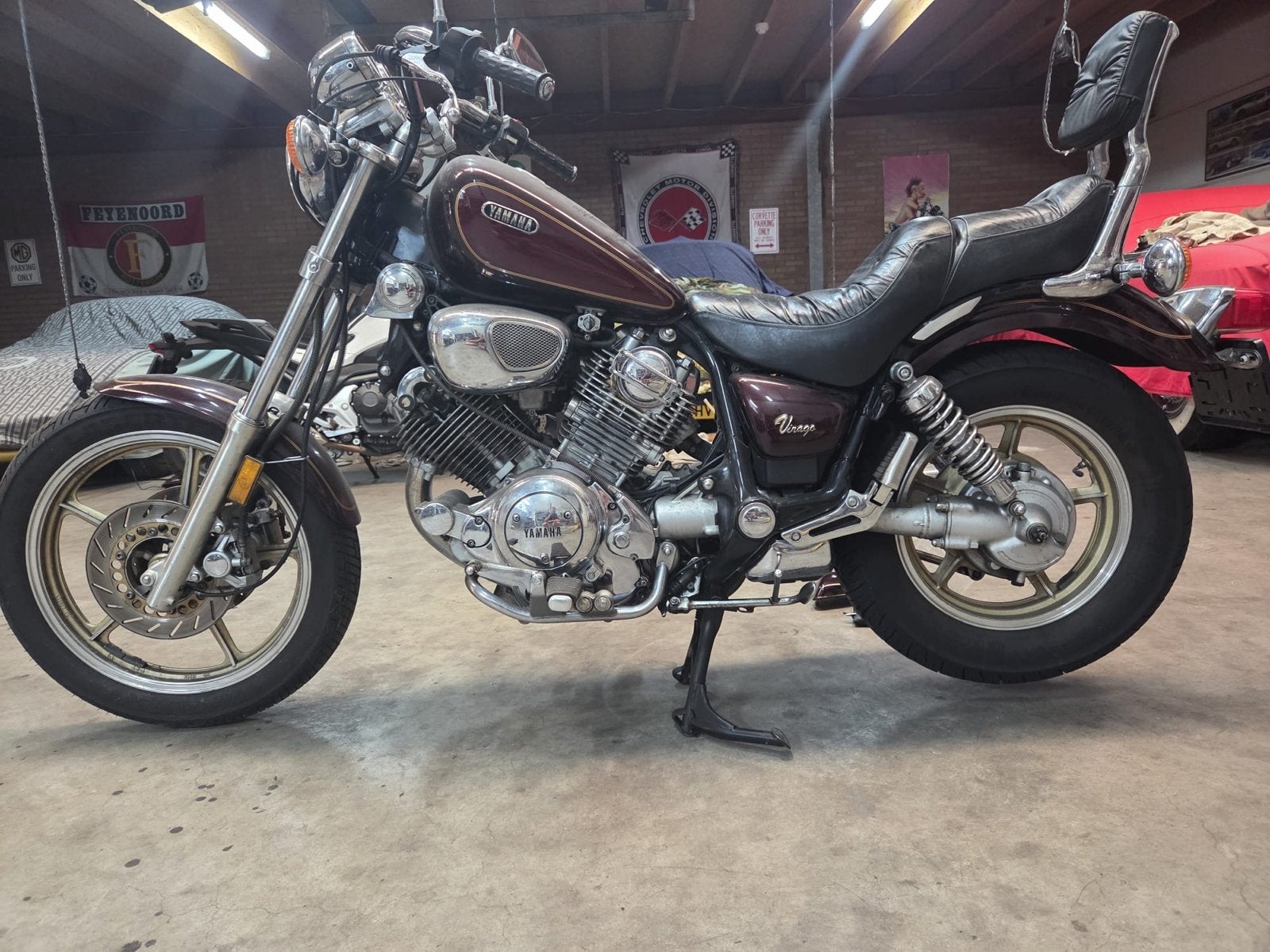 Yamaha Virago XV750 uit 1989 - Klassieke Chopper, Cardan-aandrijving, 2 cilinders, Gebruikt, Particulier