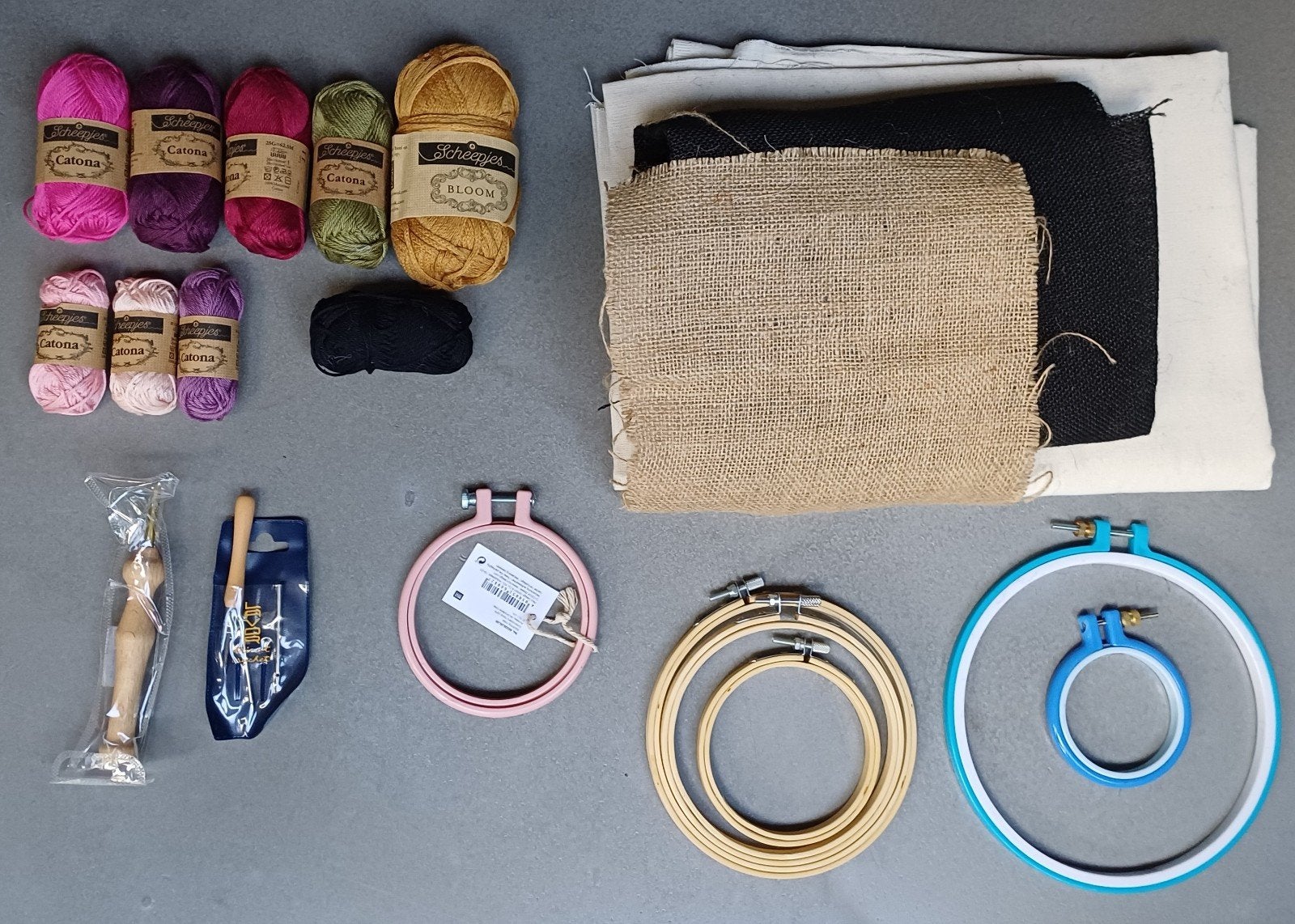 Complete Punch Needle Set: Garen, Stoffen & Hoepels, Overige thema's, Nieuw, Meerkleurig, Overige merken