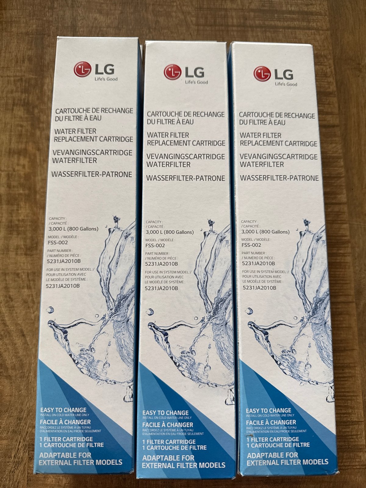 LG Waterfilter Vervangingscartridge FSS-002 (3 stuks), Ophalen of Verzenden, Nieuw
