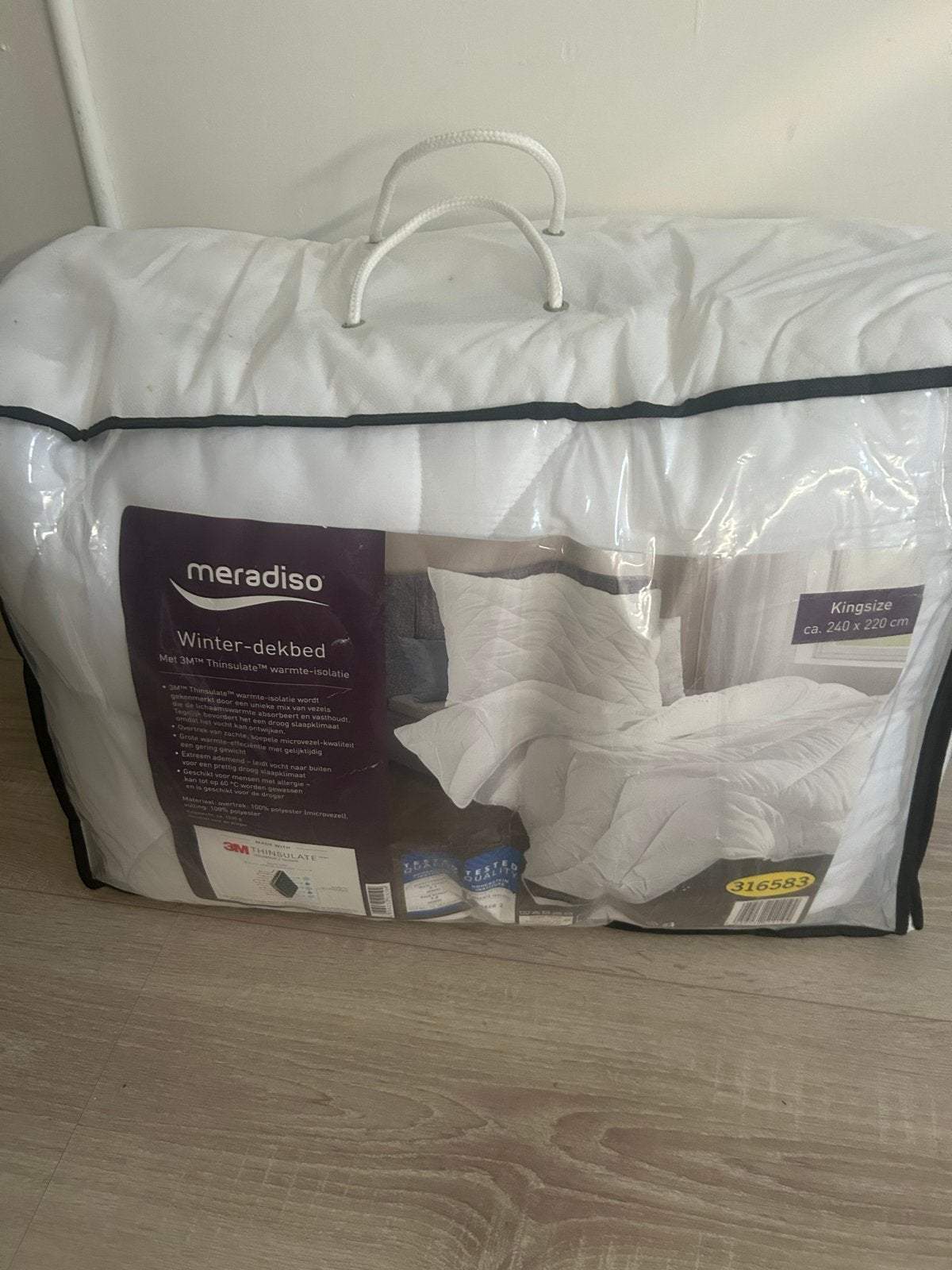Meradiso Winter-dekbed Kingsize 240x220 cm, Huis en Inrichting, Lits-jumeaux, Wit, Nieuw, Ophalen of Verzenden