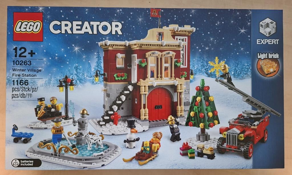 LEGO set 10263: Brandweerkazerne in winterdorp, Lego, Nieuw, Ophalen of Verzenden, Creator