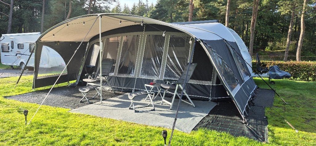 Voortent / luifel / boogtent Dorema Portofino maat 13, Ophalen, Zo goed als nieuw, Ten Cate All Season 240g/m2, Dorema