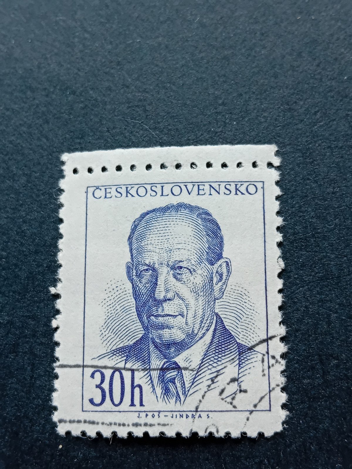 Tsjechoslowaakse postzegel 30h, Ophalen of Verzenden, Na 1940, Gestempeld