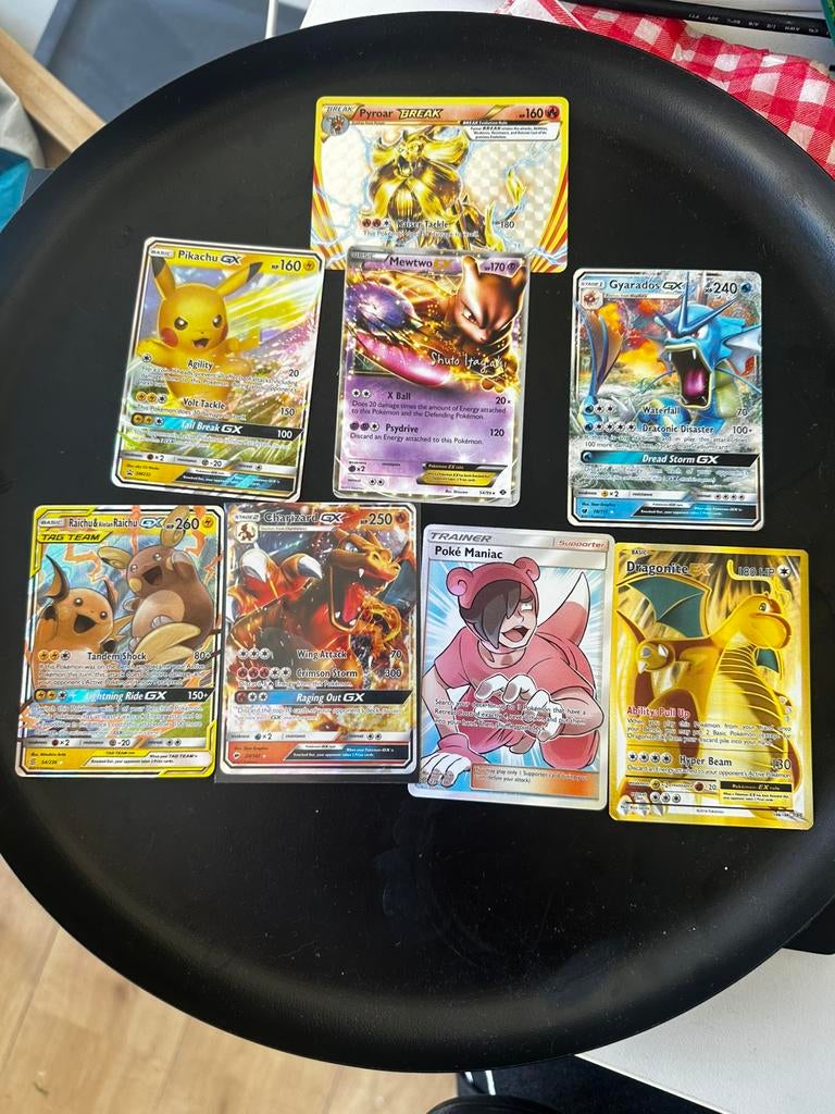 Pokémon lot 8x Rare | GX EX BREAK | Pikachu Charizard, Ophalen of Verzenden, Zo goed als nieuw, Meerdere kaarten