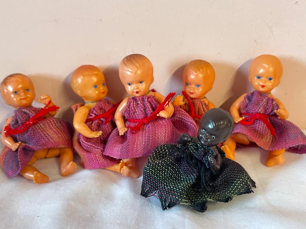 ES poppenhuis vintage popjes, Verzamelen, Ophalen of Verzenden, Gebruikt, Poppenhuis