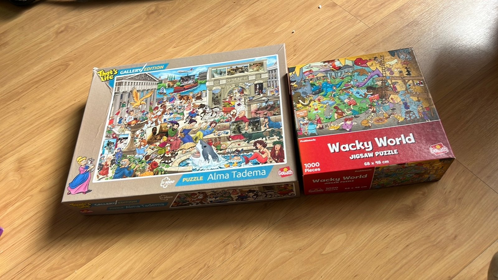 2 puzzels, Ophalen, 500 t/m 1500 stukjes, Zo goed als nieuw, Legpuzzel