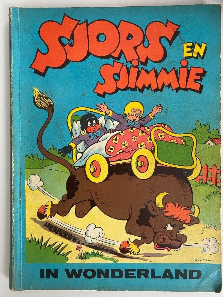 Sjors en Sjimmie in Wonderland, Gelezen, Eén stripboek, Ophalen of Verzenden, Frans Piët