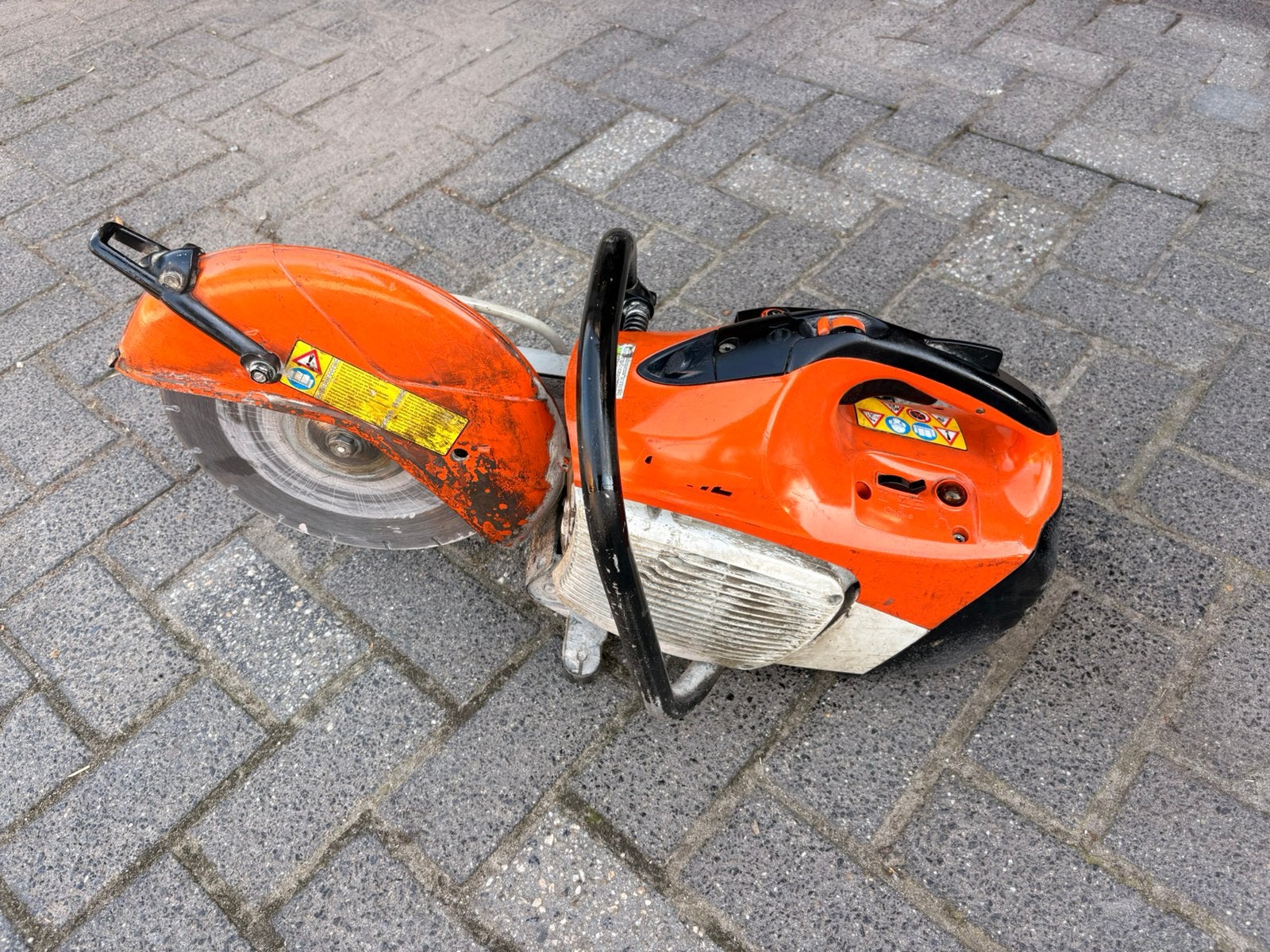 Stihl TS 410, Ophalen, Gebruikt