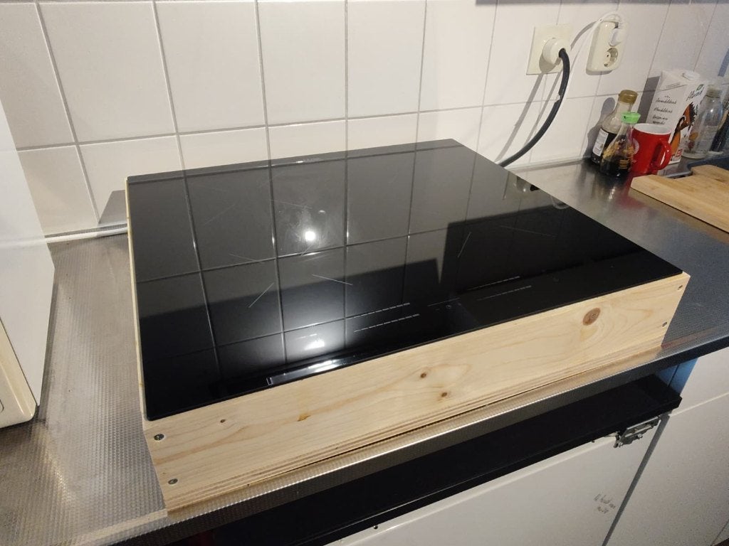 Kookplaat inductie (Etna) 4 pit met krachtstroom (Perilex), Witgoed en Apparatuur, Kookplaten, Ophalen, 4 kookzones, Zo goed als nieuw