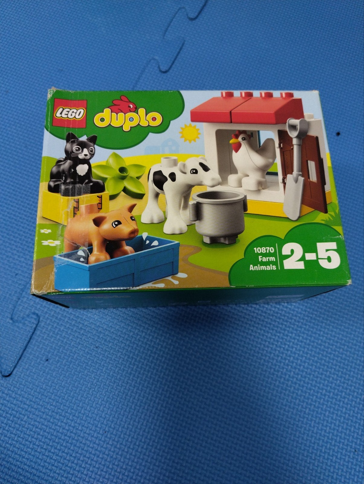 LEGO Duplo set 10870 Boerderijdieren met doos, Gebruikt, Compleet, Ophalen of Verzenden, Duplo