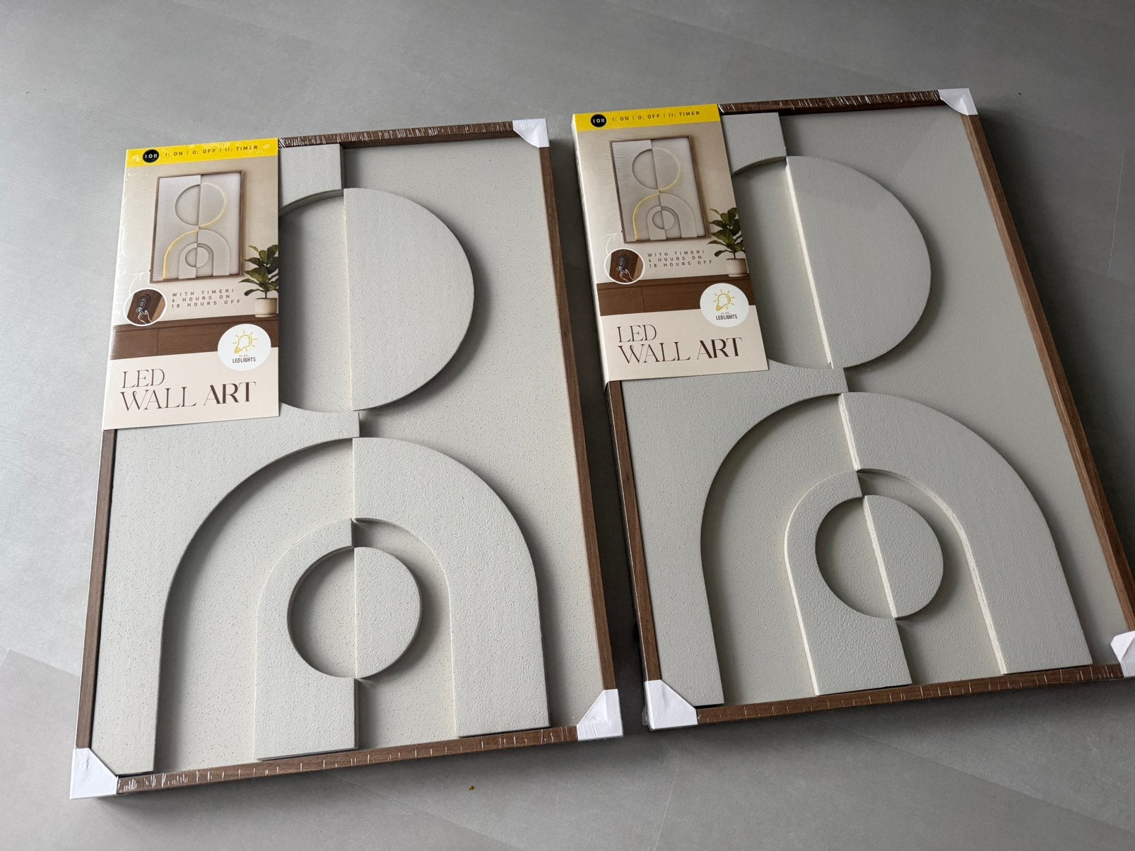 Set van 2x LED Schilderijen - Action Wall Art, Ophalen of Verzenden, Nieuw