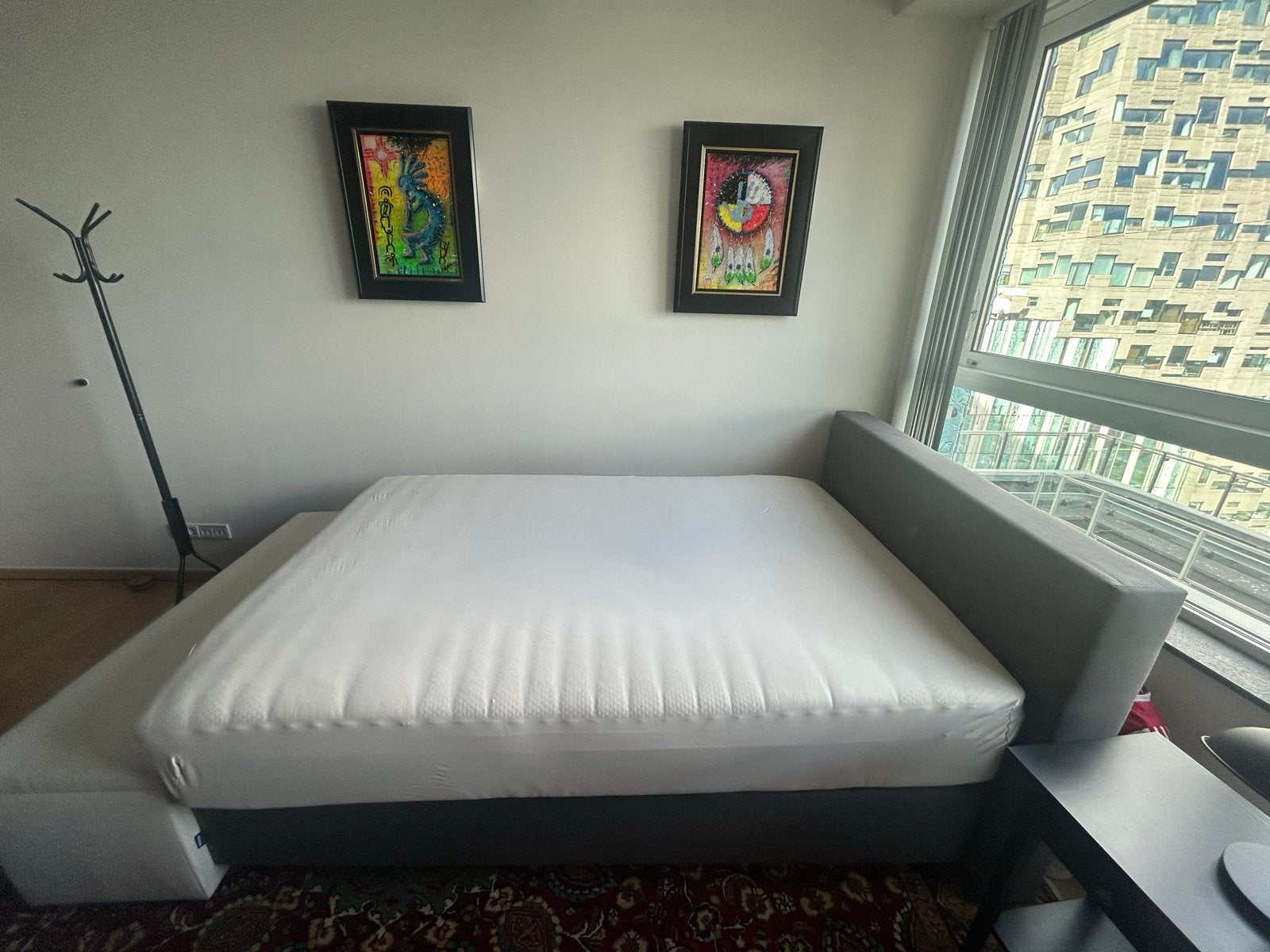 Comfortabele slaapbed - Ideaal voor kleine ruimtes, Huis en Inrichting, Ophalen, Gebruikt, Twijfelaar, 200 cm