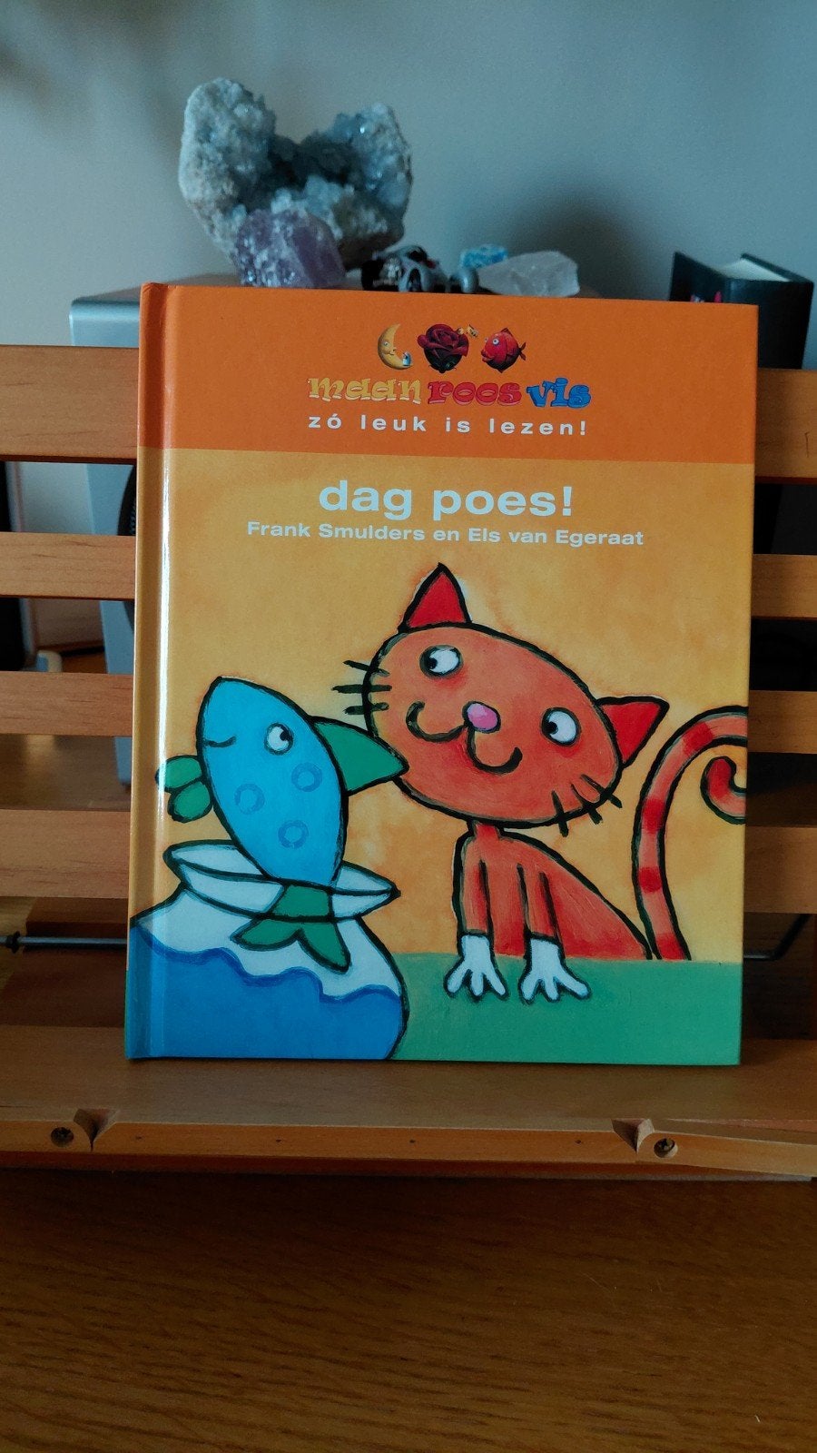 Dag Poes! - Maan Roos Vis leesboekje AVI 1, Ophalen of Verzenden, Zo goed als nieuw, Frank Smulders en Els van Egeraats, 3 tot 4 jaar
