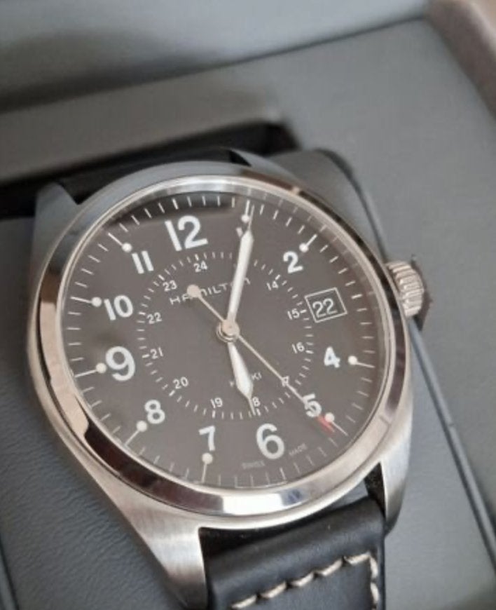 Hamilton Khaki Field Quartz H68551733, Overige merken, Staal, Polshorloge, Overige materialen
