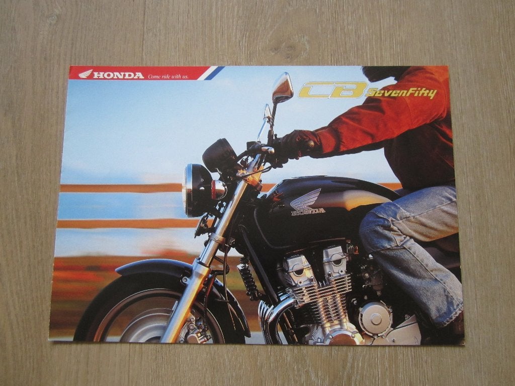 Honda CB 750 Sevenfifty brochure folder 1993 1994, Ophalen of Verzenden, Honda