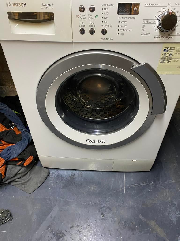 Bosch logiix wasmachine 8 kilo vulgewicht, 8 tot 10 kg, Ophalen of Verzenden, 85 tot 90 cm, 1600 toeren of meer