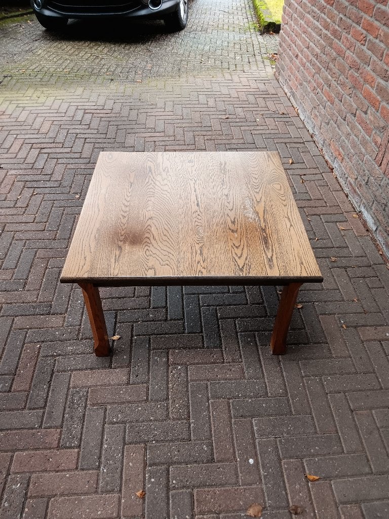 eiken salontafel, Ophalen, Gebruikt, 100 tot 150 cm, Rustiek