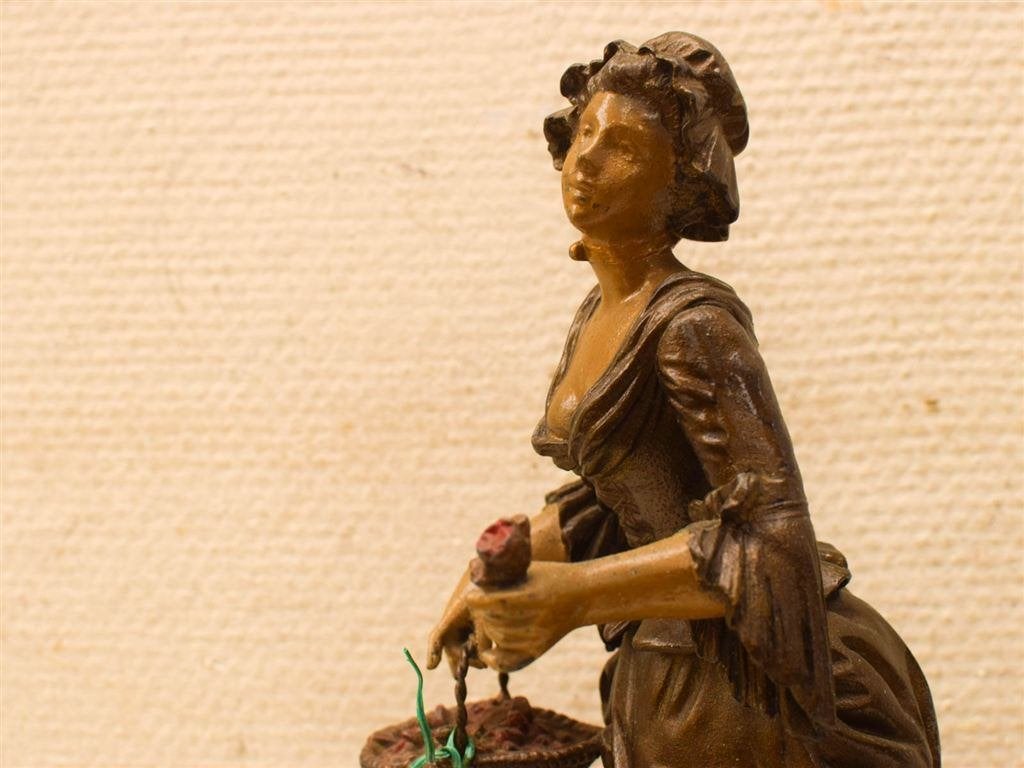 Art Nouveau pendule klok François Moreau 52272, Ophalen of Verzenden, Gebruikt, Wandklok